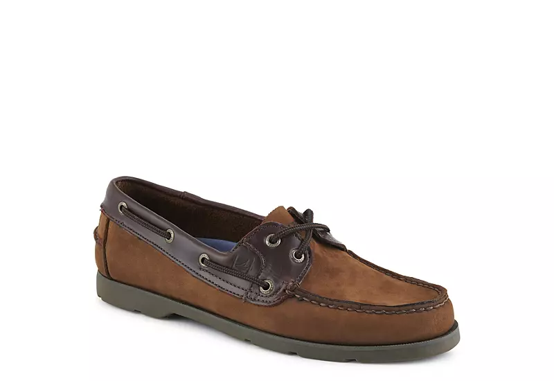 Sperry Mens Leeward Boat Shoe - Brown 3 Sperry Mens Leeward Boat Shoe - Brown