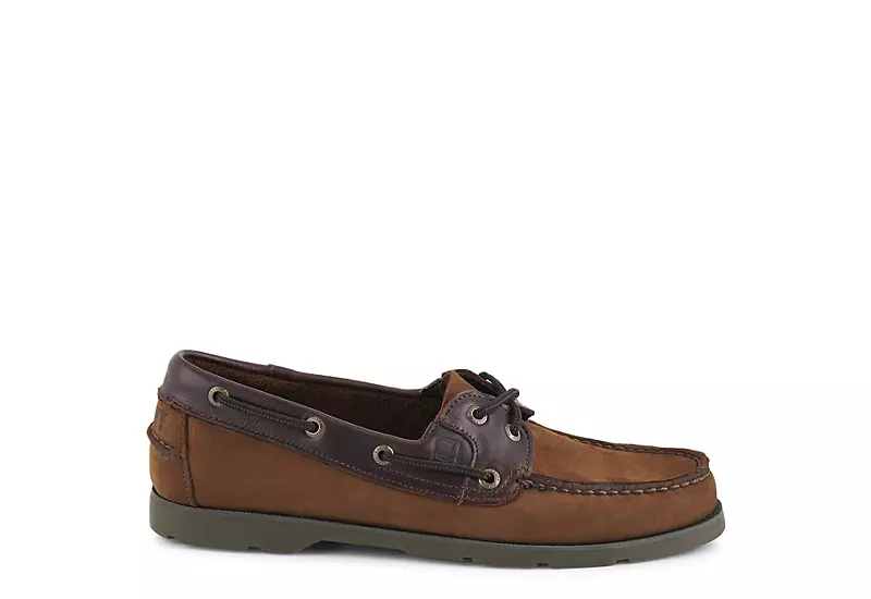 Sperry Mens Leeward Boat Shoe - Brown 4 Sperry Mens Leeward Boat Shoe - Brown - Image 2