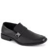 Perry Ellis Mens Oran Slip On Oxford - Black -Cheap Vault Of Soles Store US 01 322148 00