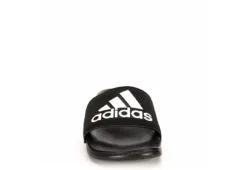 Adidas Mens Adilette Logo Slide Sandal - Black -Cheap Vault Of Soles Store US 01 331145 02