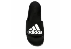 Adidas Mens Adilette Logo Slide Sandal - Black -Cheap Vault Of Soles Store US 01 331145 05