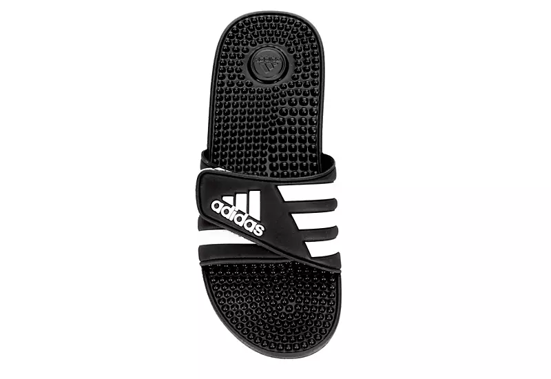 Adidas Mens Adissage Slide Sandal - Black 8 Adidas Mens Adissage Slide Sandal - Black - Image 6