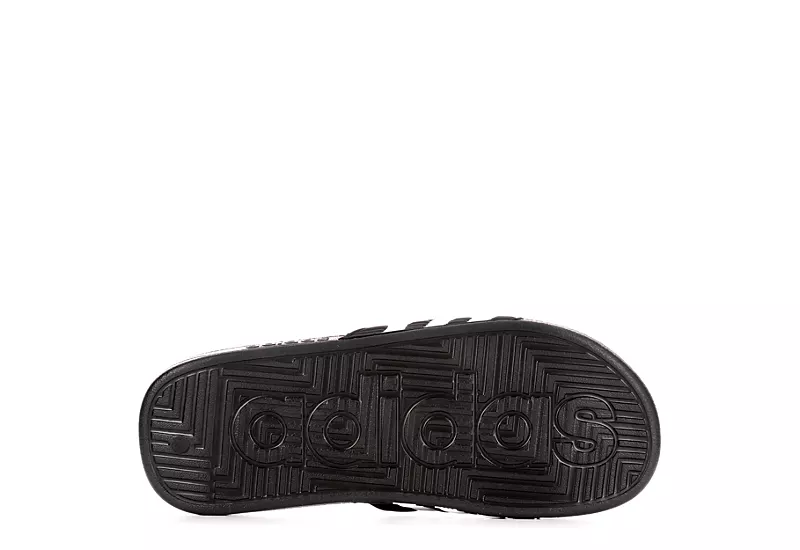 Adidas Mens Adissage Slide Sandal - Black 9 Adidas Mens Adissage Slide Sandal - Black - Image 7