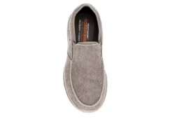 Skechers Mens Moseco Slip On Sneaker - Taupe -Cheap Vault Of Soles Store US 01 335293 05