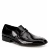 Stacy Adams Mens Abram Moc Toe Bit Slip On Oxford - Black -Cheap Vault Of Soles Store US 01 420070 00