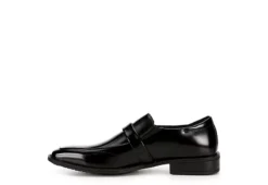 Stacy Adams Mens Abram Moc Toe Bit Slip On Oxford - Black -Cheap Vault Of Soles Store US 01 420070 03