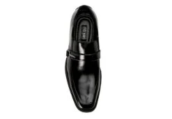 Stacy Adams Mens Abram Moc Toe Bit Slip On Oxford - Black -Cheap Vault Of Soles Store US 01 420070 05