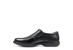 Nunn Bush Mens Bleeker Street Bike Toe Slip On Oxford - Black -Cheap Vault Of Soles Store US 01 500487 03