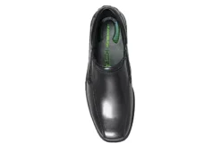 Nunn Bush Mens Bleeker Street Bike Toe Slip On Oxford - Black -Cheap Vault Of Soles Store US 01 500487 05