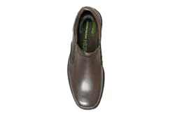 Nunn Bush Mens Bleeker Street Bike Toe Slip On Oxford - Brown -Cheap Vault Of Soles Store US 01 500488 05