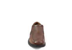 Nunn Bush Mens Bleeker Street Bike Toe Slip On Oxford - Cognac -Cheap Vault Of Soles Store US 01 500489 02