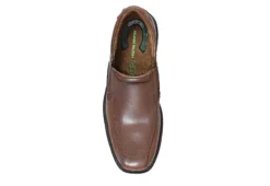 Nunn Bush Mens Bleeker Street Bike Toe Slip On Oxford - Cognac -Cheap Vault Of Soles Store US 01 500489 05
