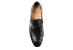Thomas & Vine Mens Bishop Penny Loafer Oxford - Black -Cheap Vault Of Soles Store US 01 500742 05