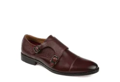 Thomas & Vine Mens Calvin Monk Strap Oxford - Brown