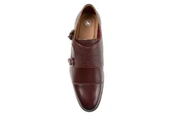 Thomas & Vine Mens Calvin Monk Strap Oxford - Brown 14 Thomas & Vine Mens Calvin Monk Strap Oxford - Brown -Cheap Vault Of Soles Store US 01 500744 05