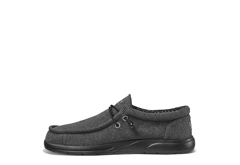 Reef Mens Cushion Coast Slip On Sneaker - Black 5 Reef Mens Cushion Coast Slip On Sneaker - Black - Image 3