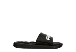 Puma Mens Royal Cat Memory Slide Sandal - Black -Cheap Vault Of Soles Store US 01 501203 01