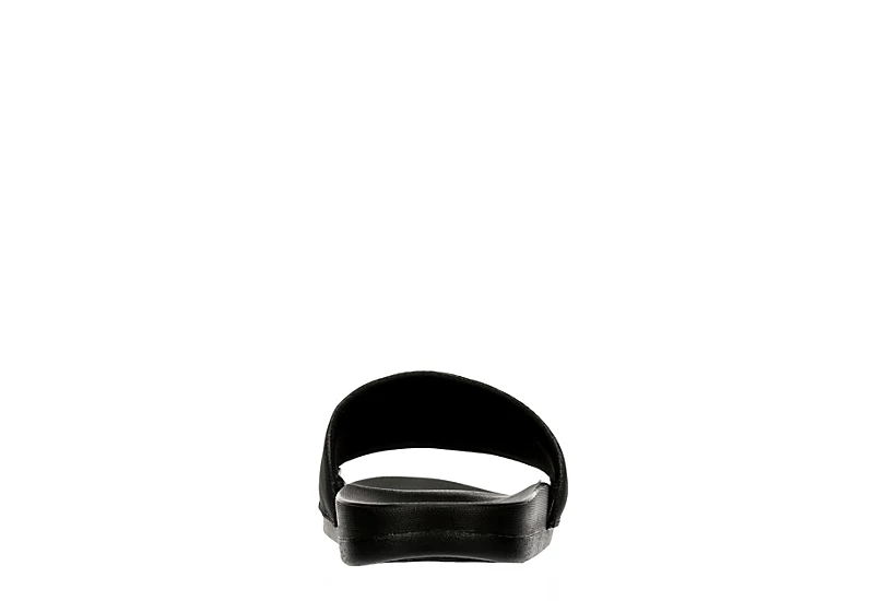 Adidas Mens Adilette Logo Slide Sandal - Black 7 Adidas Mens Adilette Logo Slide Sandal - Black - Image 5