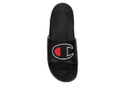 Champion Mens Mega Slide Big C Slide Sandal - Black -Cheap Vault Of Soles Store US 01 501319 05