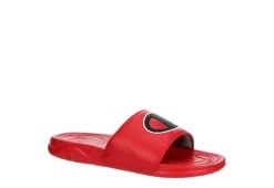 Champion Mens Mega Slide Big C Slide Sandal - Red