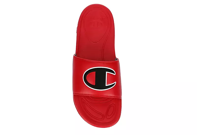 Champion Mens Mega Slide Big C Slide Sandal - Red 8 Champion Mens Mega Slide Big C Slide Sandal - Red - Image 6