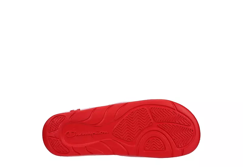 Champion Mens Mega Slide Big C Slide Sandal - Red 9 Champion Mens Mega Slide Big C Slide Sandal - Red - Image 7