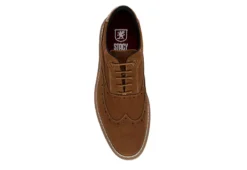 Stacy Adams Mens Swift Wingtip Lace-up Oxford - Cognac -Cheap Vault Of Soles Store US 01 501416 05