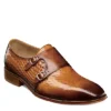 Stacy Adams Mens Torrance Plain Toe Double Monk Strap Oxford - Cognac -Cheap Vault Of Soles Store US 01 501559 00