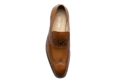 Stacy Adams Mens Pryce Wingtip Perf Slip On Oxford - Cognac -Cheap Vault Of Soles Store US 01 501561 05