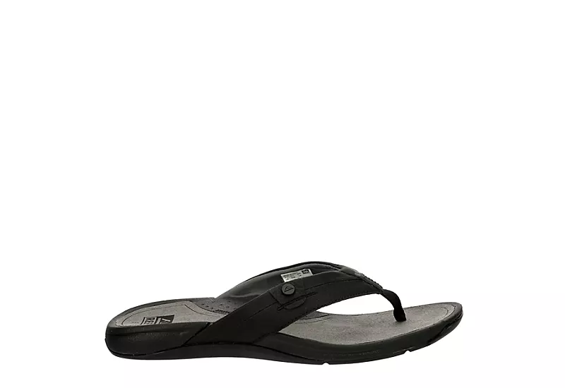 Reef Mens San Onofre Flip Flop Sandal - Black 4 Reef Mens San Onofre Flip Flop Sandal - Black - Image 2