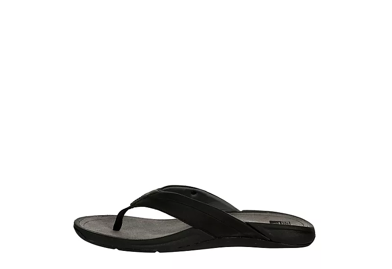 Reef Mens San Onofre Flip Flop Sandal - Black 6 Reef Mens San Onofre Flip Flop Sandal - Black - Image 4