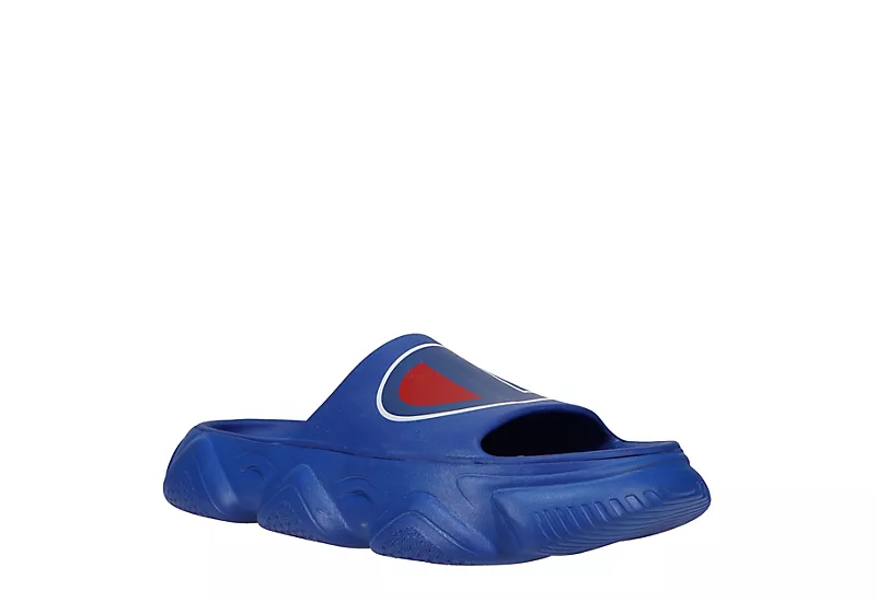 Champion Mens Meloso Squish Slide Sandal - Blue 3 Champion Mens Meloso Squish Slide Sandal - Blue