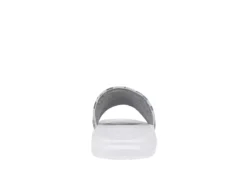 Champion Mens Mega Slide Graphic Slide Sandal - White -Cheap Vault Of Soles Store US 01 501605 04