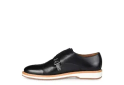 Thomas & Vine Mens Ransom Monk Strap Oxford - Black -Cheap Vault Of Soles Store US 01 501656 03
