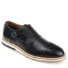 Thomas & Vine Mens Thatcher Monk Strap Oxford - Black -Cheap Vault Of Soles Store US 01 501670 00