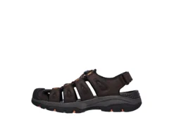 Skechers Mens Tresmen Outdoor Sandal - Chocolate -Cheap Vault Of Soles Store US 01 501693 02