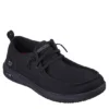 Skechers Mens Arch Fit Melo Slip Resistant Work Shoe - Black