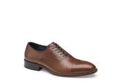 Cheap Vault Of Soles Store 15 Johnston & Murphy Mens Stockton Cap Toe Oxford - Dark Tan