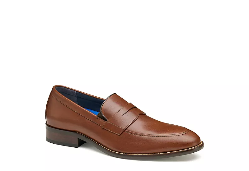 Johnston & Murphy Mens Stockton Penny Loafer Oxford - Dark Tan 3 Johnston & Murphy Mens Stockton Penny Loafer Oxford - Dark Tan