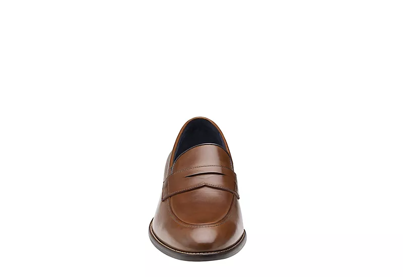 Johnston & Murphy Mens Stockton Penny Loafer Oxford - Dark Tan 5 Johnston & Murphy Mens Stockton Penny Loafer Oxford - Dark Tan - Image 3