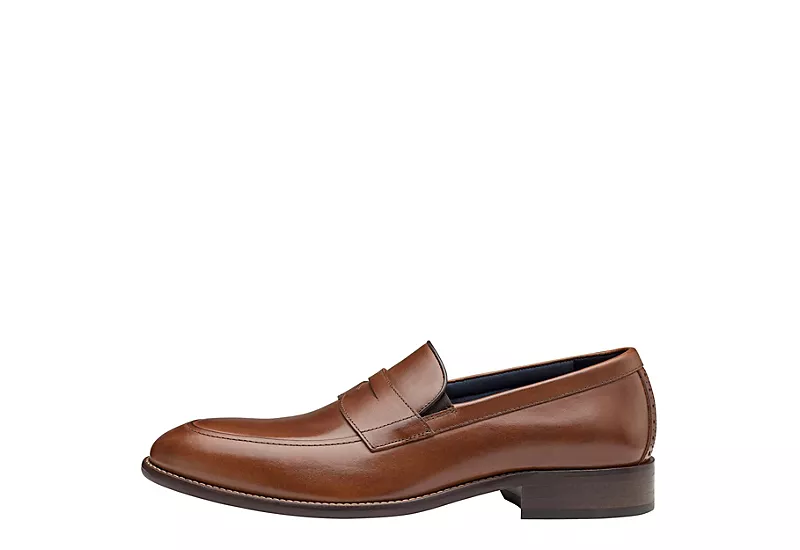 Johnston & Murphy Mens Stockton Penny Loafer Oxford - Dark Tan 6 Johnston & Murphy Mens Stockton Penny Loafer Oxford - Dark Tan - Image 4