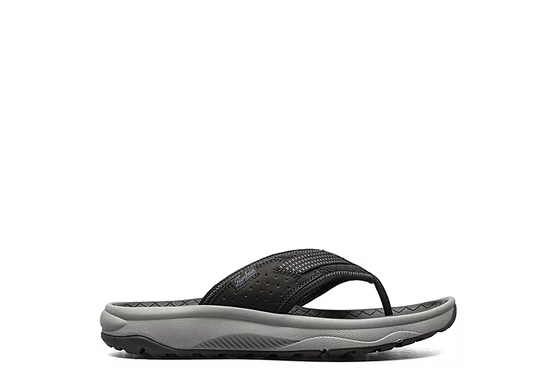 Florsheim Mens Tread Lite Flip Flop Sandal - Black 4 Florsheim Mens Tread Lite Flip Flop Sandal - Black - Image 2