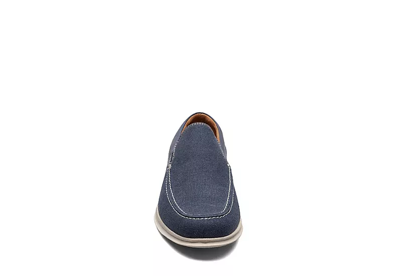 Florsheim Mens Montigo Canvas Venetian Loafer Oxford - Navy 5 Florsheim Mens Montigo Canvas Venetian Loafer Oxford - Navy - Image 3