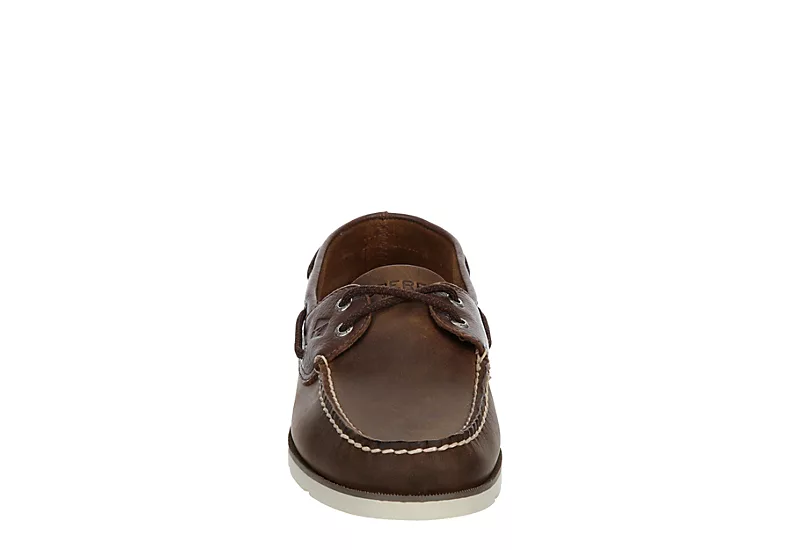 Sperry Mens Leeward Boat Shoe - Brown 5 Sperry Mens Leeward Boat Shoe - Brown - Image 3