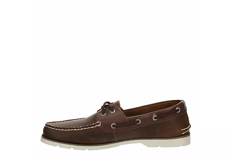 Sperry Mens Leeward Boat Shoe - Brown 6 Sperry Mens Leeward Boat Shoe - Brown - Image 4