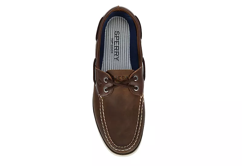 Sperry Mens Leeward Boat Shoe - Brown 8 Sperry Mens Leeward Boat Shoe - Brown - Image 6