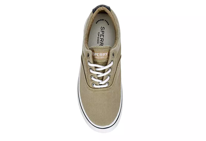 Sperry Mens Halyard Cvo Sneaker - Khaki 8 Sperry Mens Halyard Cvo Sneaker - Khaki - Image 6