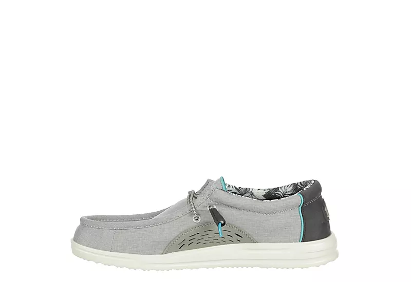 Heydude Mens Wally Slip On Sneaker - Grey 6 Heydude Mens Wally Slip On Sneaker - Grey - Image 4