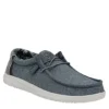 Heydude Mens Wally Slip On Sneaker - Light Blue -Cheap Vault Of Soles Store US 01 502294 00