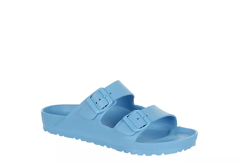 Birkenstock Mens Arizona Essentials Slide Sandal - Light Blue 3 Birkenstock Mens Arizona Essentials Slide Sandal - Light Blue